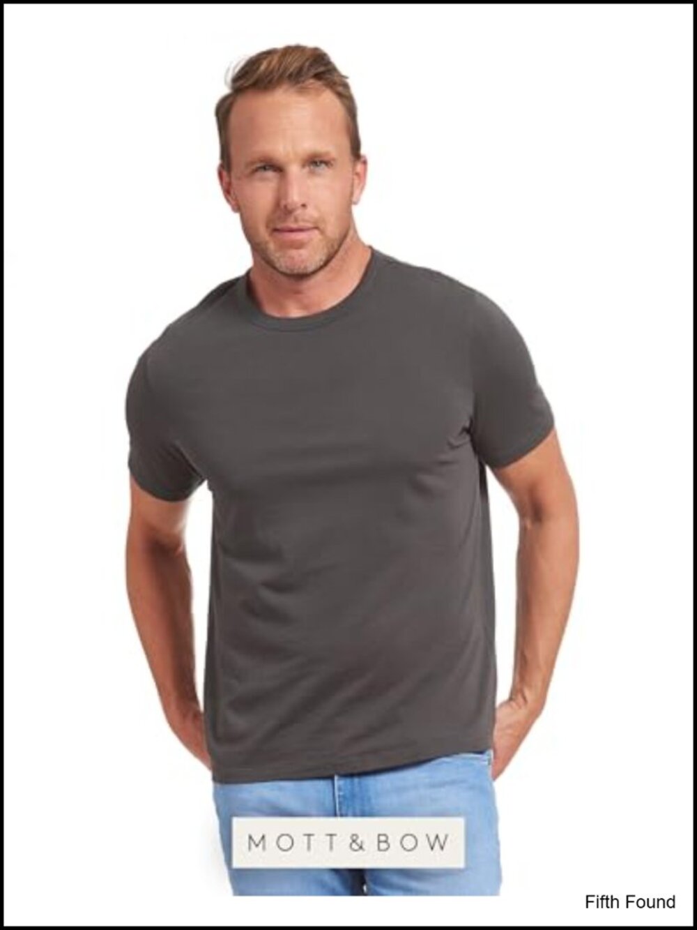 Classic Crew Neck T-Shirt, 100% Combed Cotton, Short Sleeve, Men's Tee